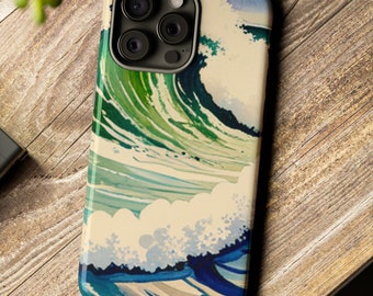 Waves Tough Phone Cases, iPhone, Pixel, Galaxy