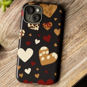 Phone Case Hearts Love Phone Case for iPhone 15 14 13 12 11 Pro Max Mini Plus Pixel 5-8 Pro Galaxy S24 S23 S22 S21 S20 Aesthetic