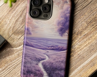 Scenic Purple Flowers Floral Phone Case iPhone Pixel Galaxy