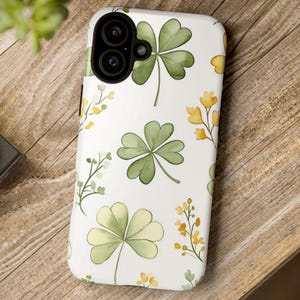Four Leaf Clover Phone Case: St Patricks Day Protective Cover