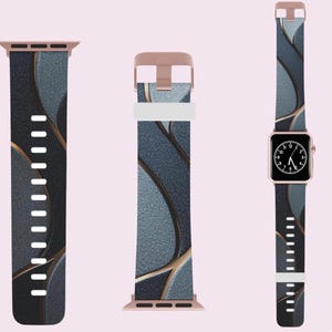 Modern Pattern Apple Watch Band: Stylish Silicone Strap