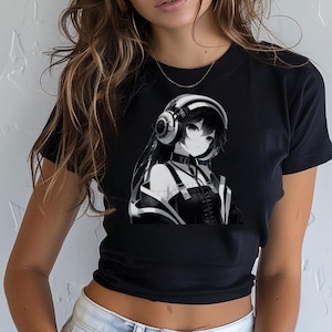 Anime Baby Tee: Organic Cotton, DTF Print, Slim Fit