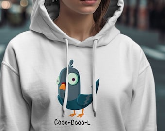 Sudadera con capucha de paloma, suéter para amantes de las aves con nuestro diseño genial, suéter de animal, regalo para amantes de las palomas, ropa de aves, prenda para amigos emplumados