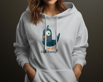 Sudadera con capucha de paloma, suéter para amantes de las aves con nuestro diseño genial, suéter de animal, regalo para amantes de las palomas, ropa de aves, prenda para amigos emplumados