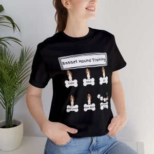 Basset Hound Training Shirt - Cute Dog Lover Tee for Basset Hound Owners, Great Gift for Basset Mom or Dad, Cute Basset Hound Shirt