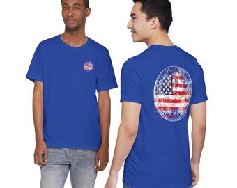 Camiseta de fútbol de EE. UU., anima a las estrellas y las rayas con esta camiseta de fútbol de EE. UU., regalo para jugadores de fútbol y entusiastas del fútbol, camiseta con la bandera de EE. UU.