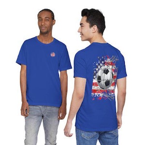 USA Soccer T-Shirt, Patriotic Soccer Fan Apparel