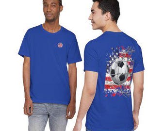 Camiseta de fútbol de EE. UU., ropa patriótica para fanáticos del fútbol