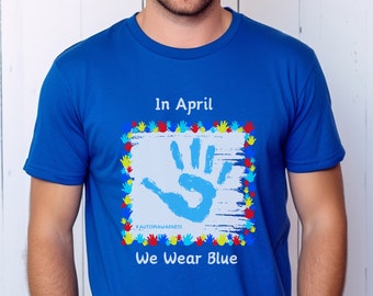 Autism Awareness Shirt, Autism Acceptance Blue T-shirt, Gift for autism advocate, teacher shirt, Awareness month tee, April awareness shirt