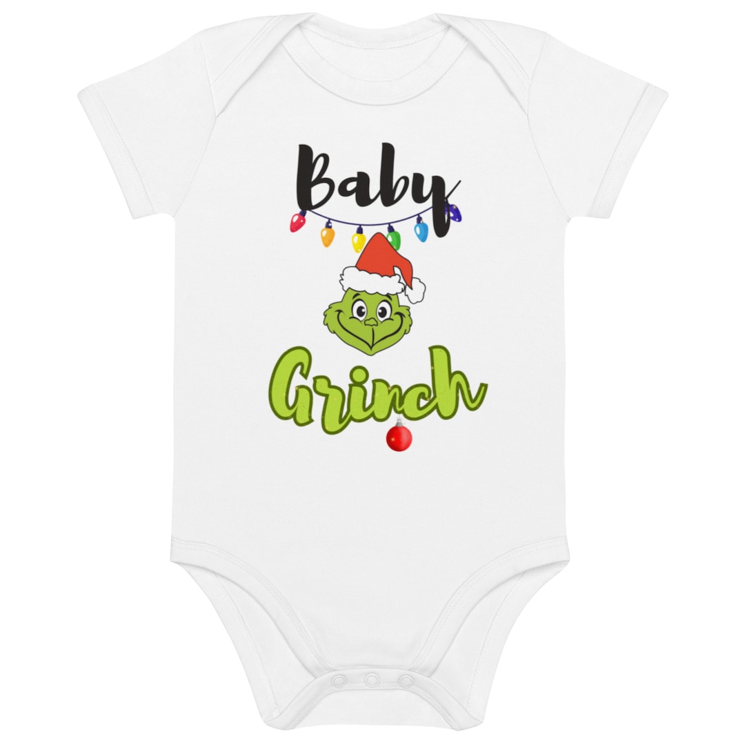 Grinch Baby Onesie Christmas Onesie Newborn Onesie for Etsy