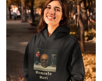 Memento Mori Hoodie: Traditional Catholic Unisex Sweatshirt