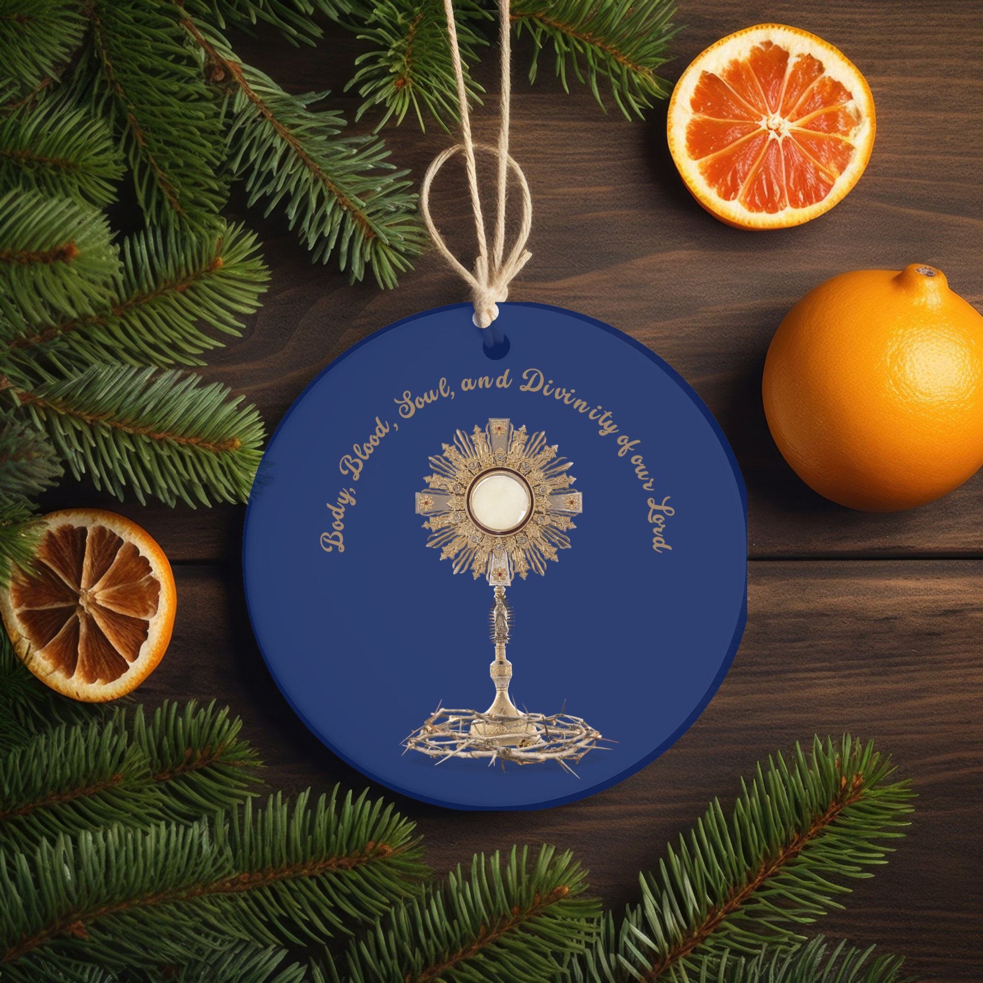 Eucharist Christmas Ornament, Traditional Catholic Ornament, Catholic ...
