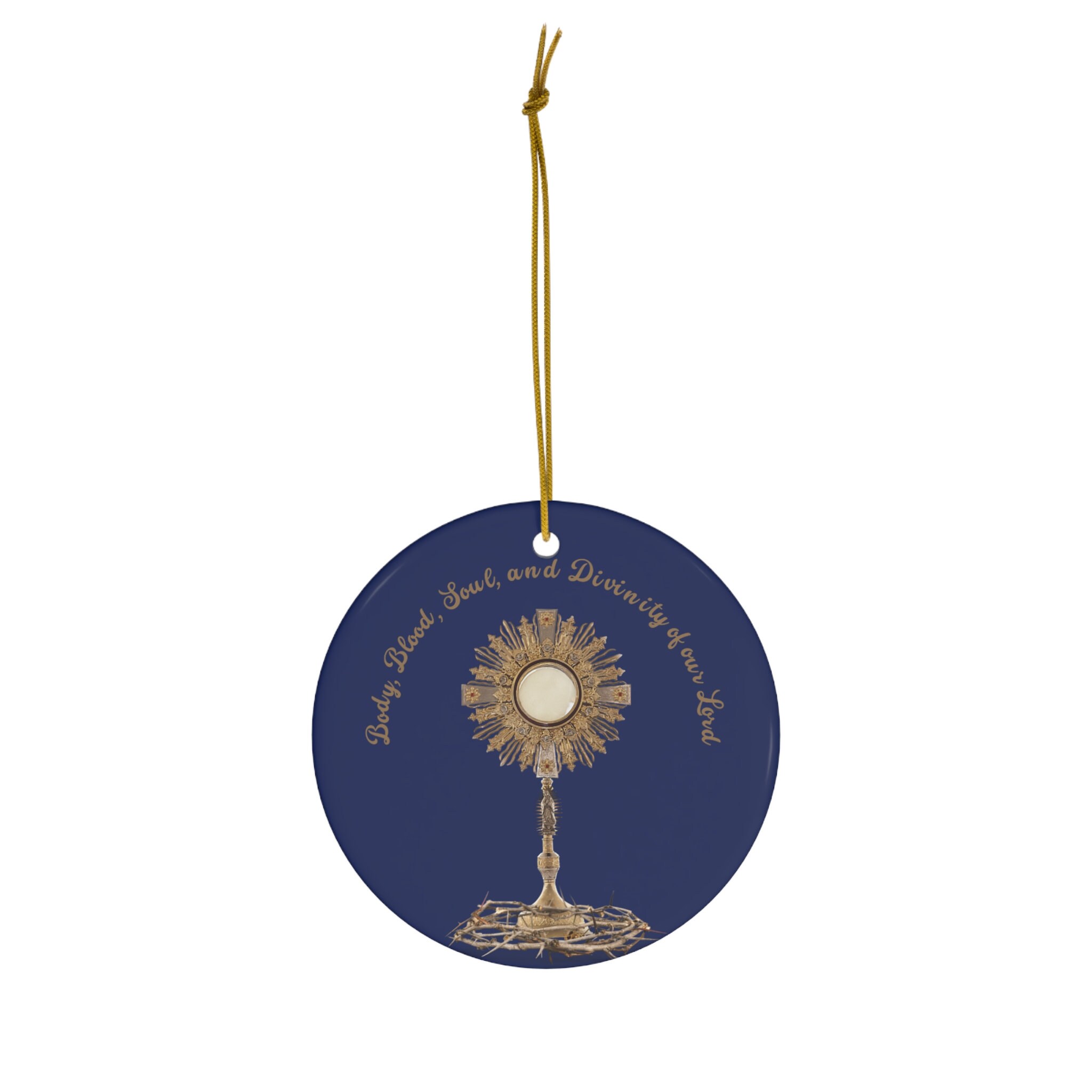Eucharist Christmas Ornament, Traditional Catholic Ornament, Catholic