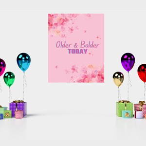 Printable Birthday Decoration Poster For Girls