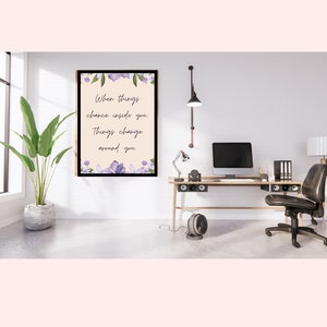 Digital Inspirational Quote Wall Art Poster | Ready To Print