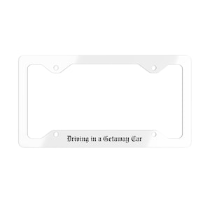Rijden in een vakantieauto Metalen kentekenplaatframe, coole auto-accessoire, ideaal voor liefhebbers van roadtrips, cadeaus voor hem, uniek autodecor
