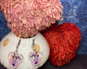 Minnie mouse earrings