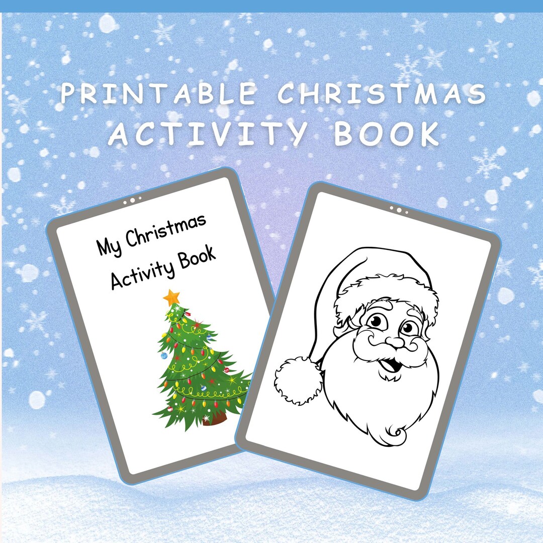 Printable Christmas Activity Book Filled With A Variety of Christmas ...