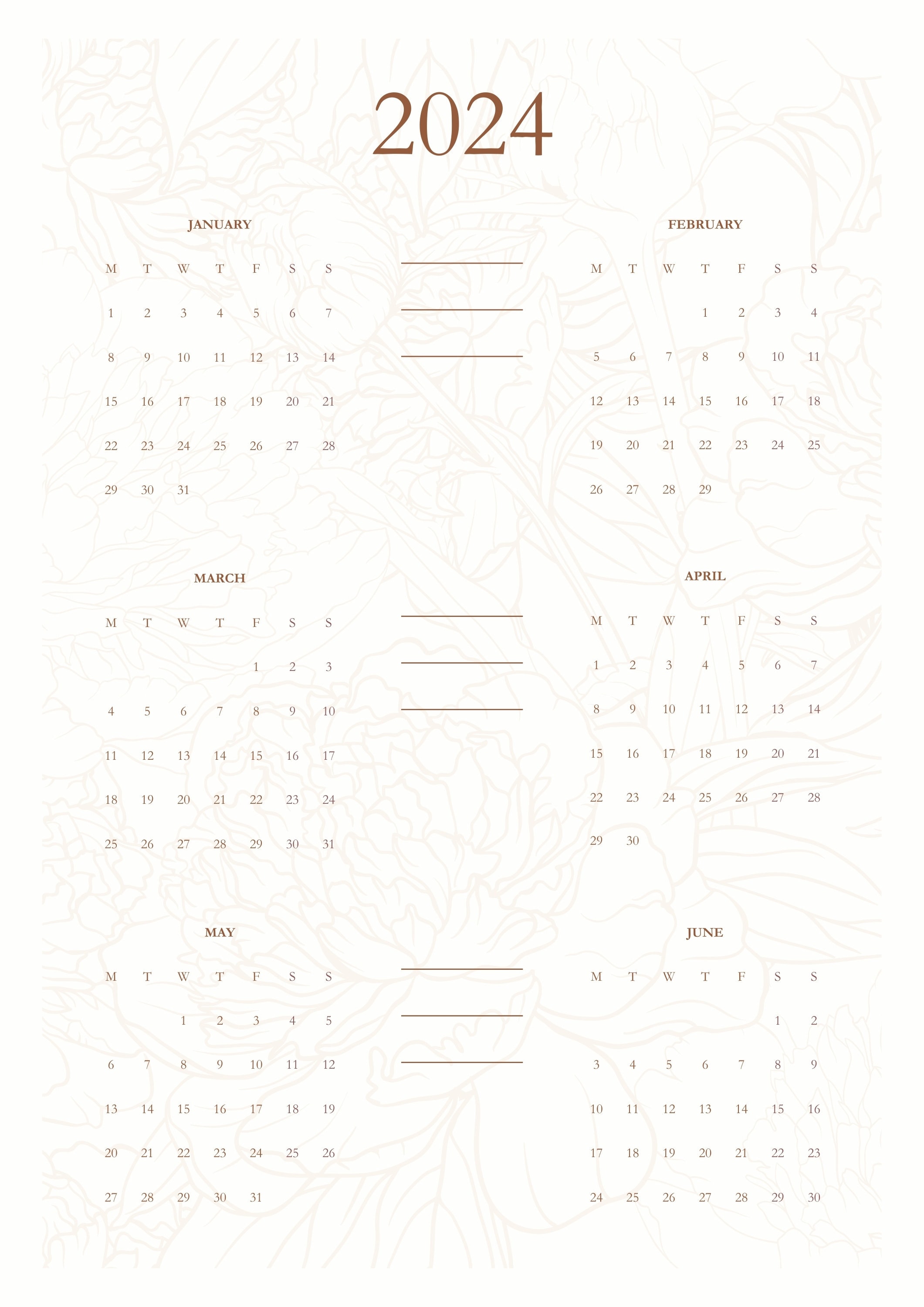 Student Planner 2024 Academic Planner Floral Beige - Etsy
