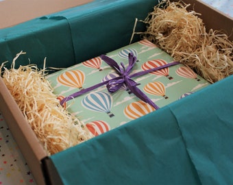 New baby book box, Newborn gift, Christening/Naming day present