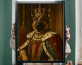 Royal Pet Portrait Custom | Renaissance Pet Art | Personalized Pet Gift | Christmas Gift for Pet Lovers | Digital Download