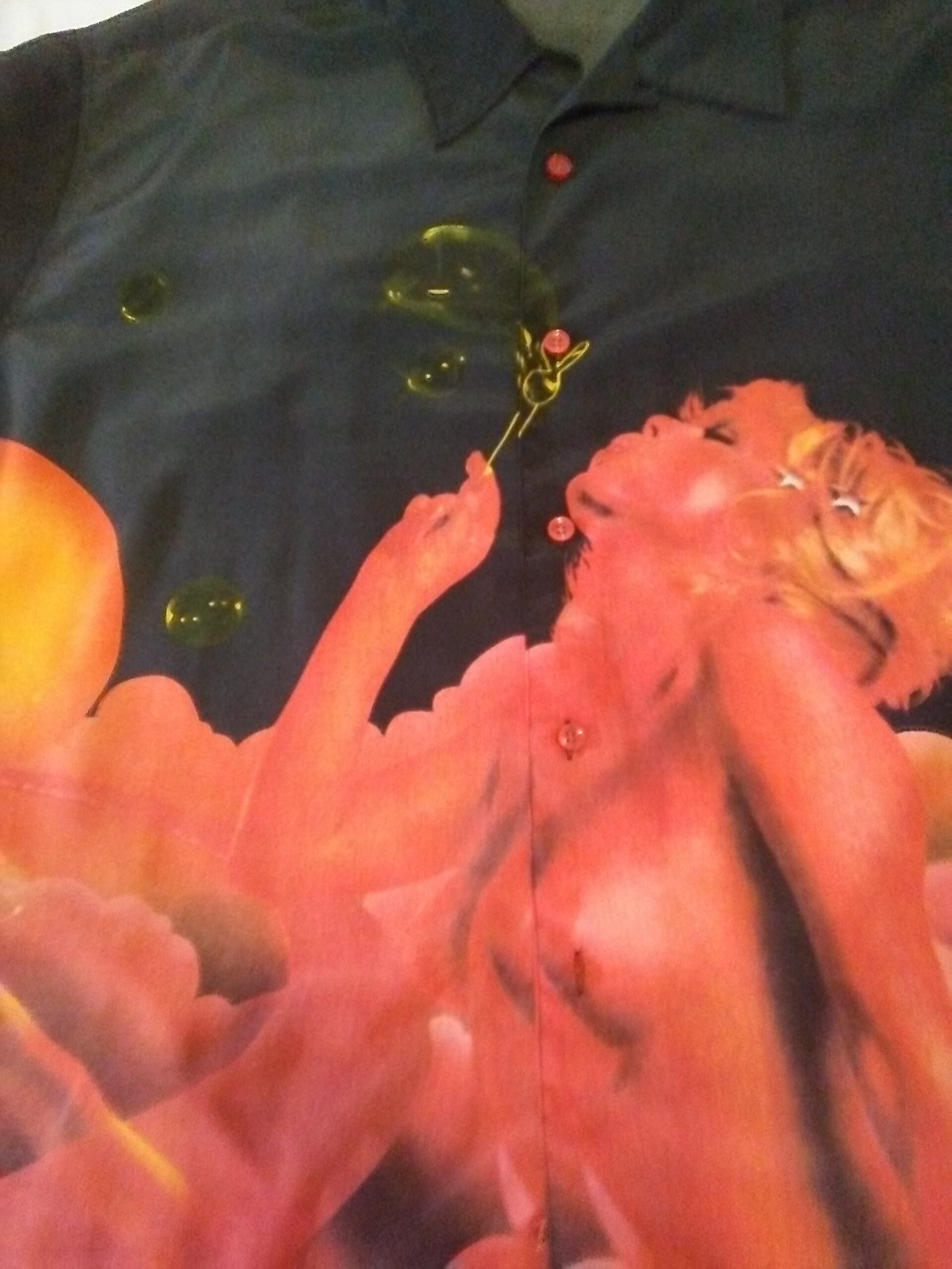 トップス WEAPON VINTAGE PLAYBOY Open Collar Shirt Playboy Vintage Shirt Pamela Anderson Button Up Large | eBay