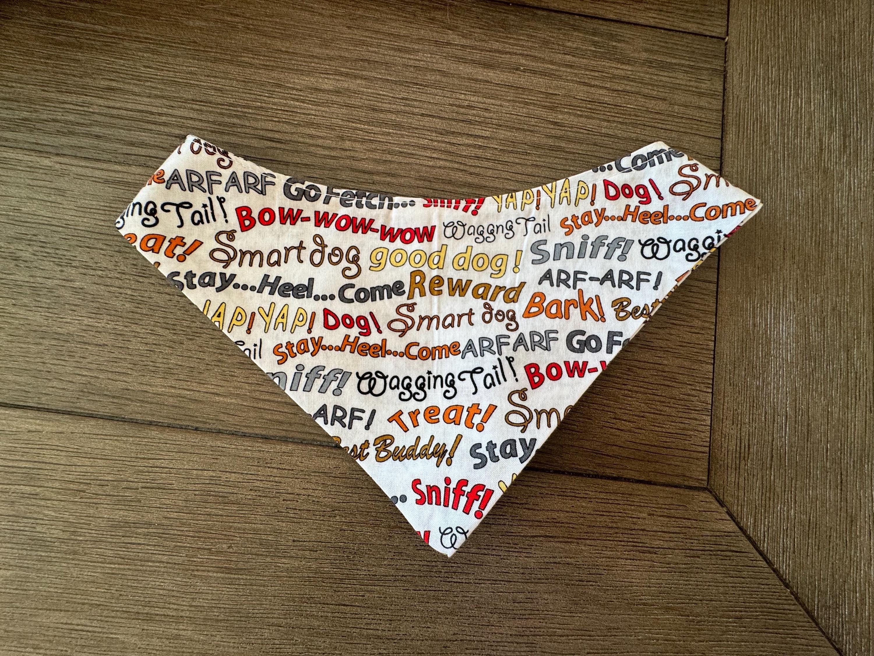 Bow Wow Sniff Sniff Curved Tie Collar Dog Bandana
