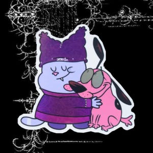 Chowder x Courage-sticker