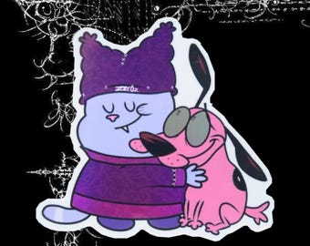 Chowder x Courage sticker