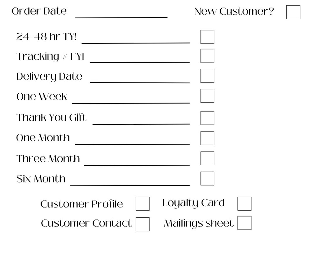 Order Follow-up Label - Etsy
