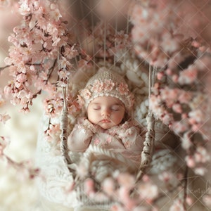 Newborn Photography Add face, Face Insert Newborn Digital Backdrop, Flowers Newborn Digital, Floral Spring Backdrop, Photo Prop Composite