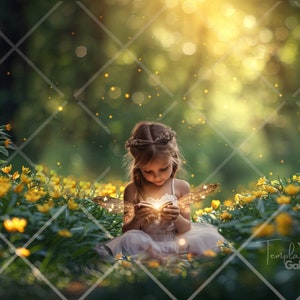 Enchanted Forest Digital backdrop, Fairy Magic, Digital Backdrop, Magical Forest Composite, Fairy background, Green Leaves, whimsical forest