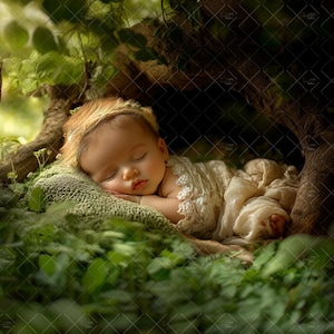 Forest Digital Backdrop, Newborn  Background Woodland, Composite Photography Studio, Photo Props, Photoshop Overlay root, Baby in the Woods,
