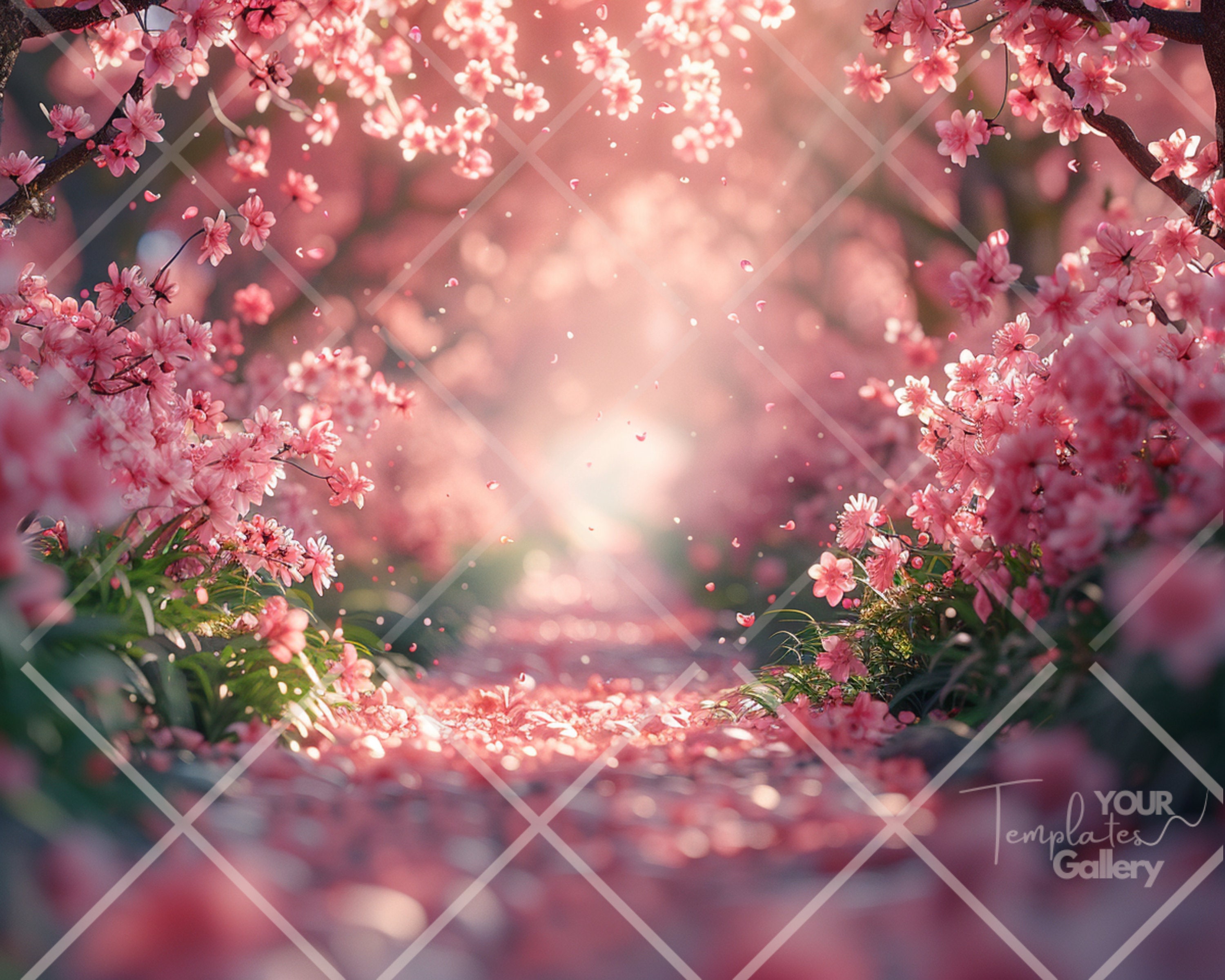 Maternity Digital Backdrop, Blossom Tree Arch, Maternity Outdoor ...