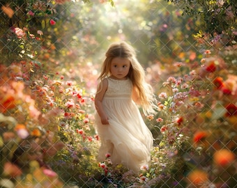 Fondo digital, composición floral de Photoshop, pradera con flores de primavera, retrato de maternidad al aire libre, fondo de naturaleza, fondo de jardín de Pascua.