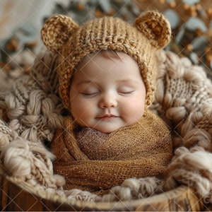 Newborn Digital Backdrop, Bowl Digital Backdrop, Face Insert Overlay, Newborn Photo Prop Composite, Add Face Poppet Background, Baby Png