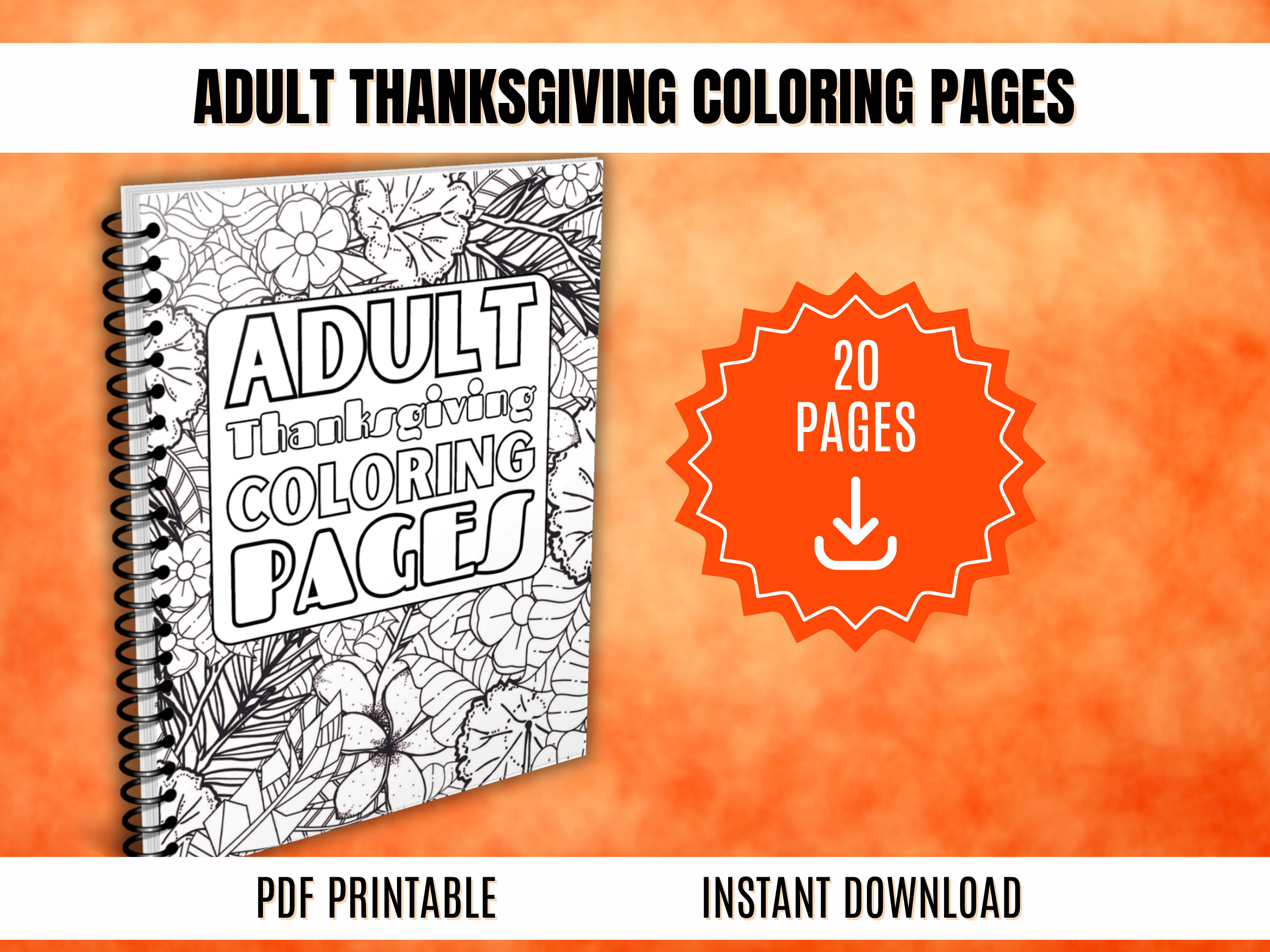 Printable Thanksgiving Adult Coloring Pages Thanksgiving - Etsy Printable Thanksgiving Adult Coloring Pages Thanksgiving - Etsy