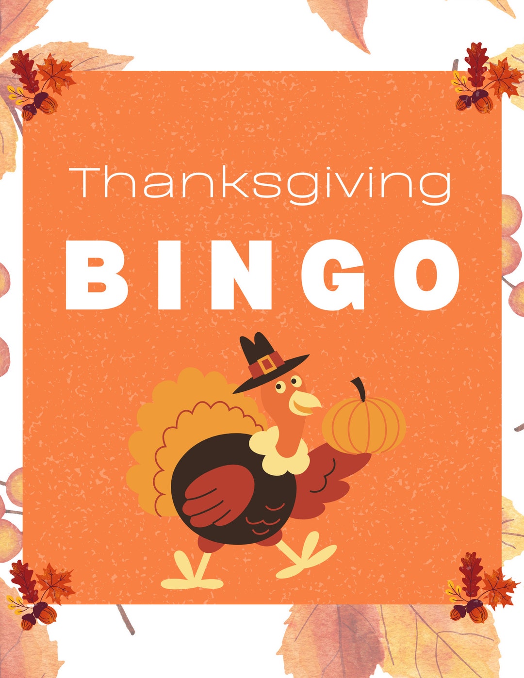 Printable Thanksgiving Bingo Thanksgiving Games Thanksgiving Dinner