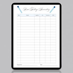DNA Testing Inventory Sheet | Canva Template | Instant Download | Supply Tracker | Printable PDF for Clinics & Mobile Testers