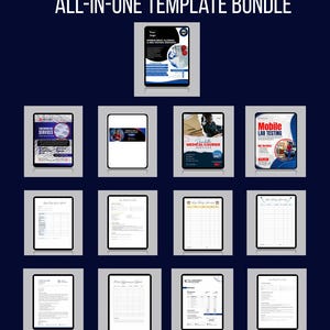 All-in-One Lab Services Template Bundle | Canva Template | Instant Download
