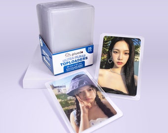 Ultra Clear and Thick KPOP Photocard Sized Toploaders for Protection, Trading, Custom Deco Decorating, and Card Games 35PT