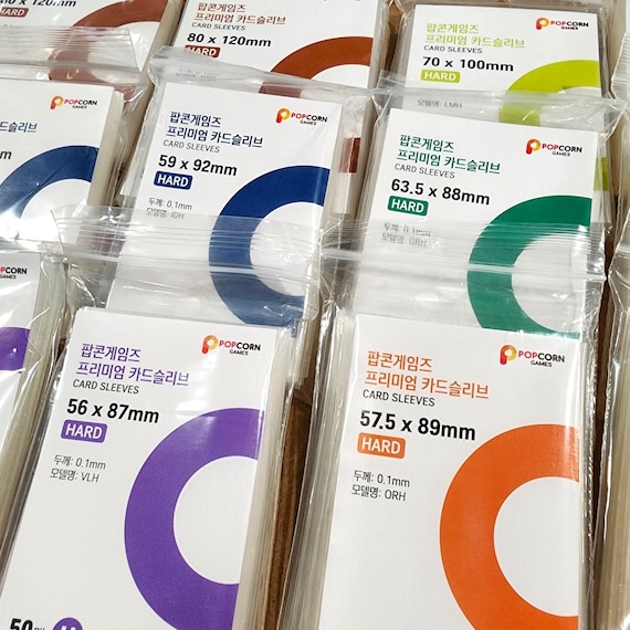 Popcorn Games Hard Card Sleeves (50pcs) - PVC and Acid Free for