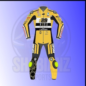 Motorcycle Racing Suit Cowhide Leather Moto Suit Protective Biker Gear Motorbike Racing Outfit Race Suit