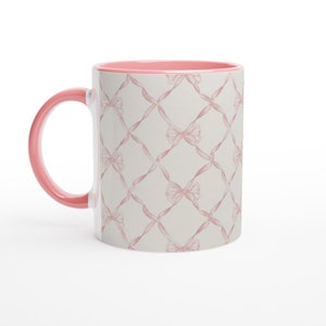 Chic Sips: Coquette Pink Bow Ceramic Mug