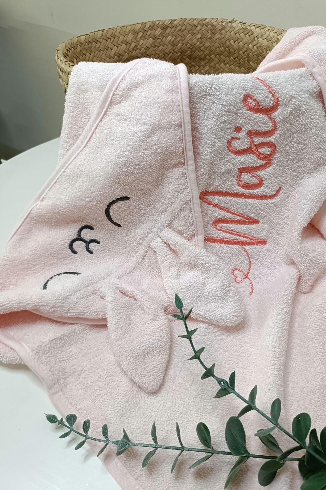 Personalised Baby Towel Wrap | Personalized Baby Hooded Towel, Baby ...