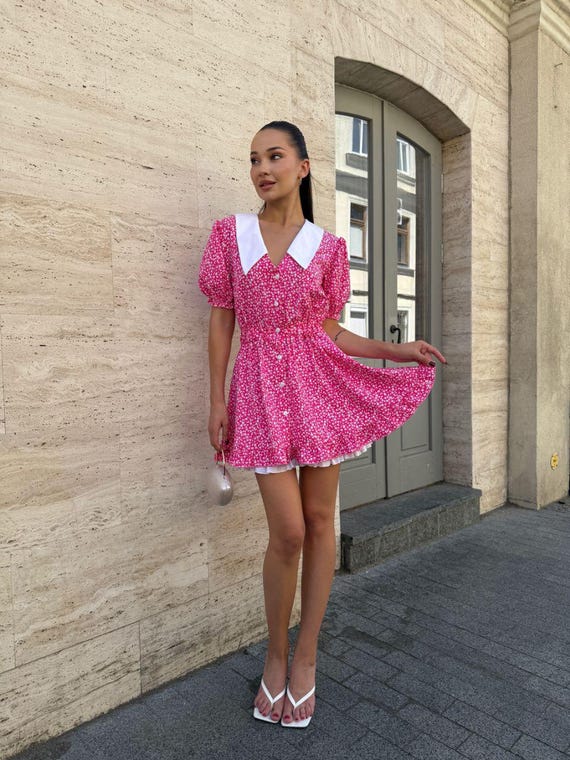 raspberry mini dress Riviera Frayed Mini Dress Raspberry