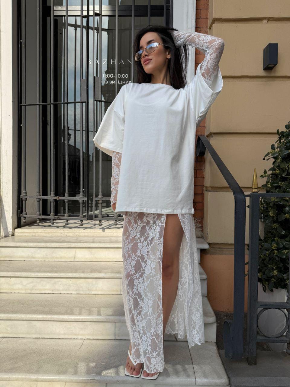 水着・ビーチグッズその他 VINAJ Lace Layered Skirt Cover Up 5BJH1635 slhenay Lace Skirts for Women Sexy Summer Sheer Beach Cover