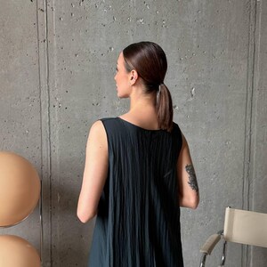 Emerald Viscose Tencel Set, Wide Leg Palazzo Pants Outfit, Oversized Sleeveless Tunic, Minimalist Summer Co Ord, Resort Wear
