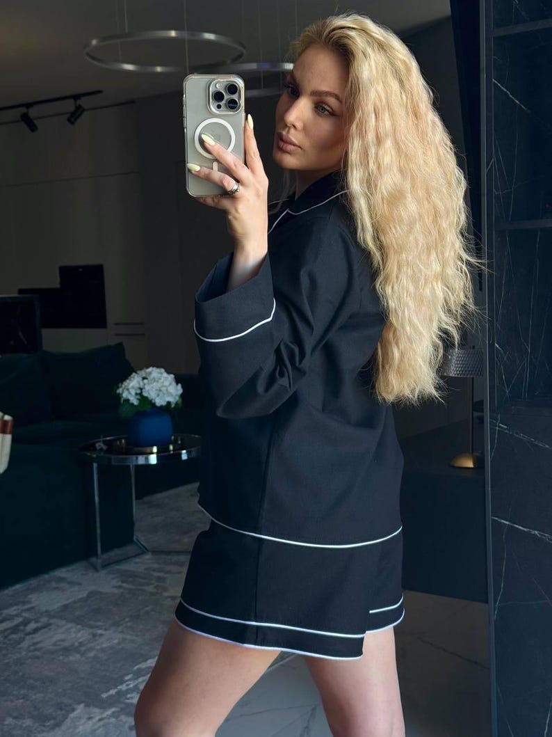 Solid Color Henley Shirt and High Waisted Shorts Two Piece Set