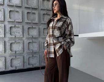 plaid shirt and dress pants Men's Kurt Plaid Flannel Shirt in Red